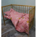 "МоёДитё" комплект постельного белья из бязи розовый Т027 "Вербена"