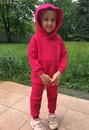 "МоёДитё" спортивный костюм футер с начёсом малиновый КС151 "Гардения"
