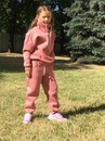 "МоёДитё" костюм: свитшот + брюки тёмно-розовый КС153 "Магнолия"