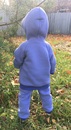 "МоёДитё" спортивный костюм с капюшоном футер КС155 "Магнолия" фиолетовый