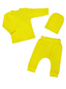 "МоёДитё" комплект из 2 предметов кофта + штаны из кашкорсе жёлтый КП189